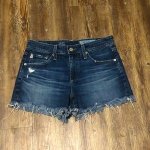 AG Adriano Goldschmied Shorts Women's 25 The Bryn Ex Boyfriend Cut Off Frayed